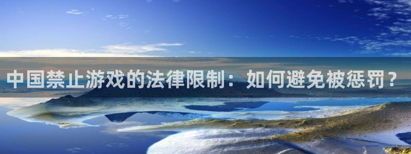 bg大游电子商务：中国禁止游戏的法律限制：如何避免被惩罚？